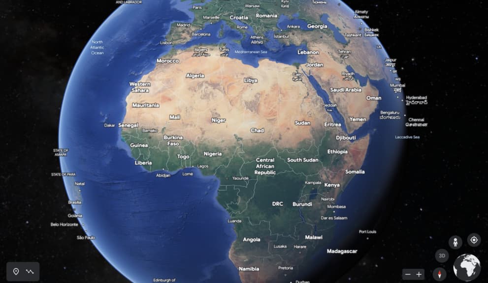 Service for free satellite images