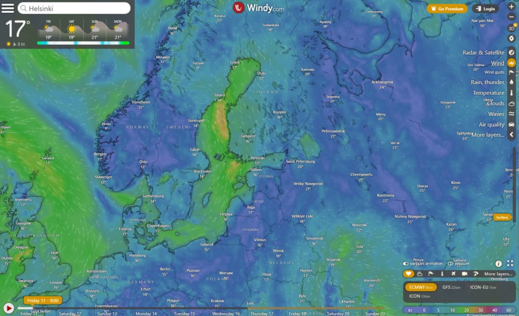 Service for free satellite images