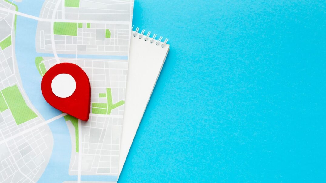 location symbol on a map